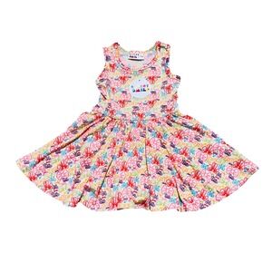 Dot Dot Smile NWT Baby Girls Size 12/24M Bows Tank Twirl Dress Attached Brief